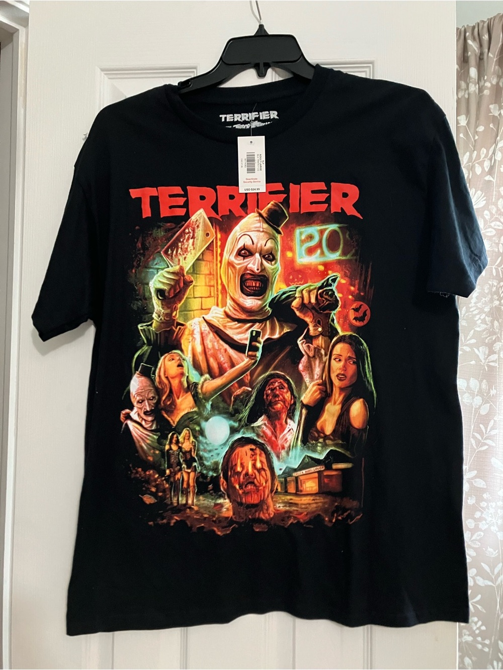 Spencer's Black 'Terrifier' Graphic Short Sleeve Tee